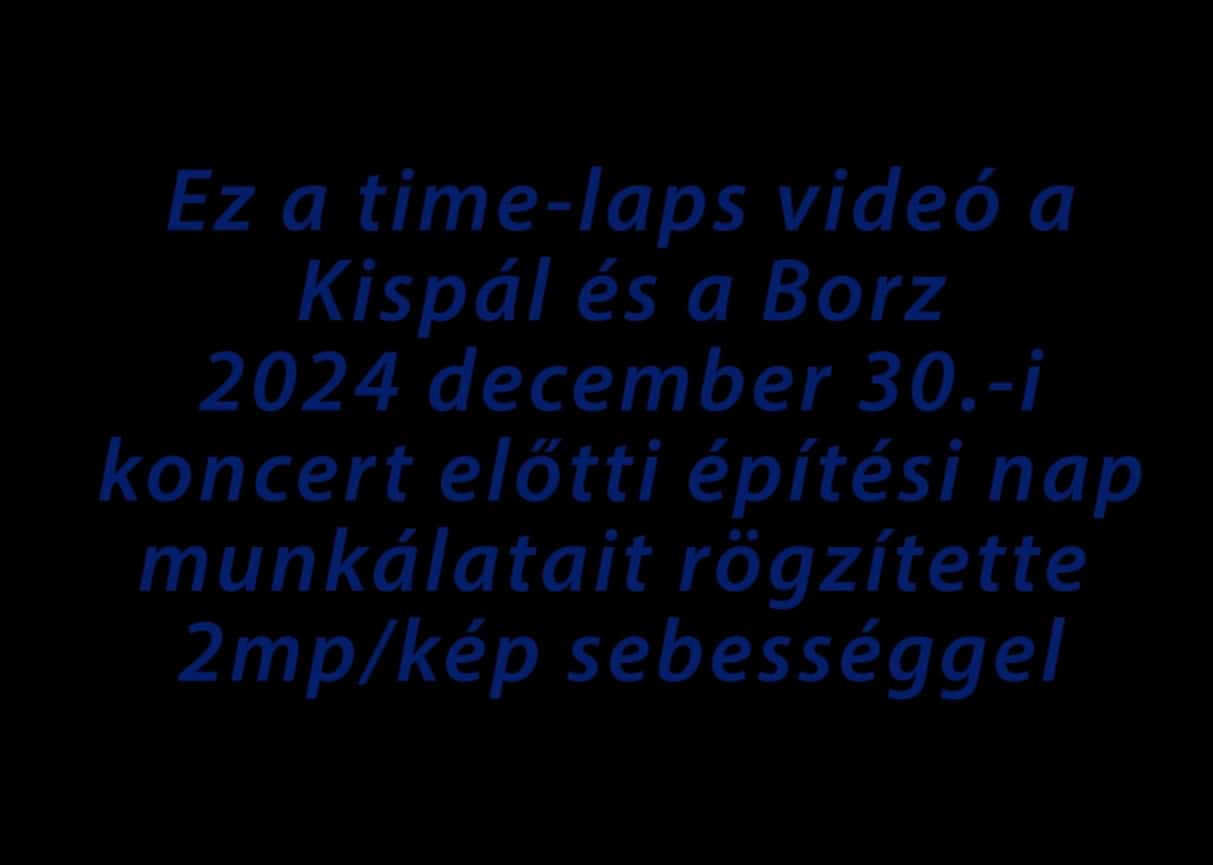 Kispál és a Borz 2025 építés (time lapse)